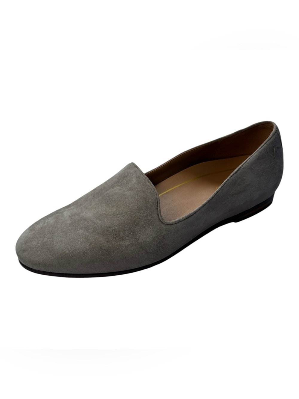 Vionic Willa Gray Suede Leather Slip-On Loafer Women’s Size 9 Classic Minimalist